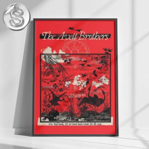 The Avett Brothers Live Show Concert Poster For Count Basie Center In Red Bank NJ On May 6th 2025 Home Decor Poster Canvas
