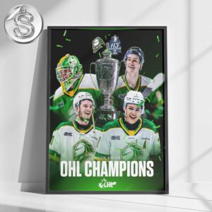 The London Knights Win Their Second Straight OHL Championship Road To Memorial Cup 2025 Back To Back Home Decor Poster Canvas