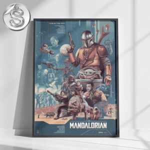 The Mandalorian Season 1 Poster Star Wars Day Home Decor Poster Canvas