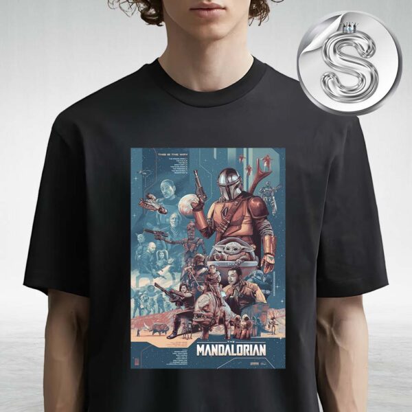 The Mandalorian Season 1 Poster Star Wars Day Unisex T-Shirt
