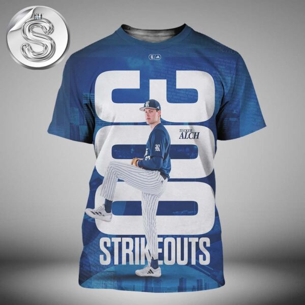 Tucker Alch Notched His 300th Career Strikeout In The Top Of The Third Inning Against PVAMU All Over Print Shirt