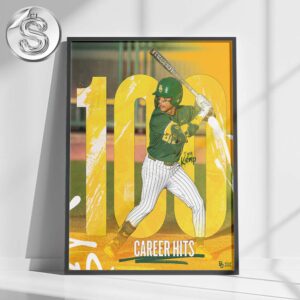 Tyria Kemp 100 Career Hits Another Milestone For The Best Shortstop In The Big 12 Home Decor Poster Canvas