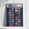 Washington Commanders 2025 NFL Schedule Week 1 To 18 Matchups Game Dates Home Decor Poster Canvas
