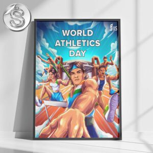 World Athletics Day Home Decor Poster Canvas
